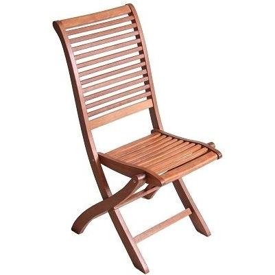 Eden Outdoor Living Barcelona Keruing Wood Folding Side Chair Set Of 2 by Eden Outdoor Living