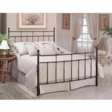 Hillsdale Providence Antique Bronze Metal Panel Bed Set Without Frame - Queen