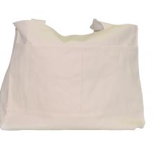 Port & Company - Double Pocket Tote Bag - Natural/Navy