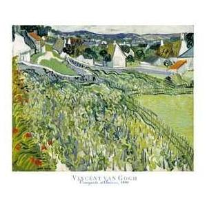 Van Gogh Vineyards At Auvers, 1890 Poster Print