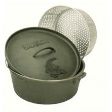 Bayou Classic 8.5 Quart Cast Iron Dutch Oven with Basket