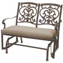 Darlee Santa Barbara Cast Aluminum Patio Bench Glider