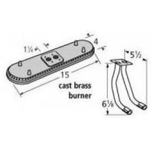 Brass Oval Twin, Centered, 1.25 Inch Offset Burner 218B2-75082