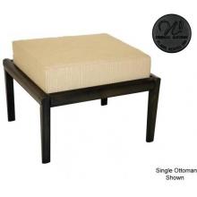 Windham Castings Metro Classic Double Ottoman Frame Only, Black
