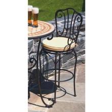 Alfresco Home New Swirl Outdoor Swivel Bar Chair With Cushion - Set Of 2
