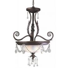 Berkeley Square Collection Pendant In Weathered Bronze Finish - 3 Bulbs