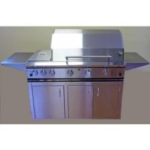 ProFire Professional Series 48 Inch Hybrid Propane Gas Grill With Rotisserie And Double Side Burner - On Cart