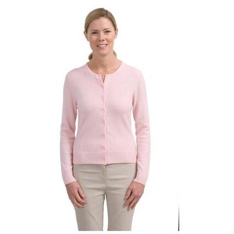 Red House Ladies Pure Cashmere Cardigan Sweater XS Pink.