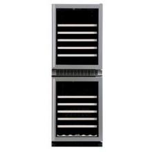 Marvel 90 Bottle Wine Cooler, Black Cabinet, Overlay Frame Glass Door
