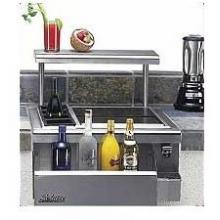 Solaire 24 Inch Built-in Professional Bartender Center Ice Bin Cooler