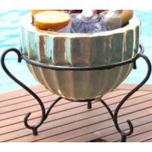 Alfresco Home Rigata Table Top Beverage Cooler Ant. Cream