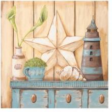 Coastal Cupboard I Poster Print