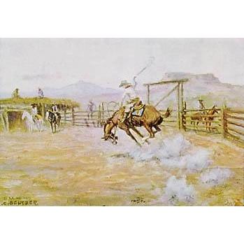 Bronco Buster Poster Print by BEN