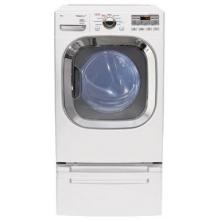 LG 7.4 Cuft Gas Front Control Steam Dryer - White