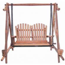 Teak Wood Adirondack Swing Bench - No Console