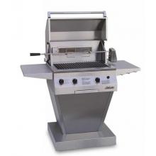 Solaire Gas Grills 27 Inch Deluxe Infrared Propane Gas Grill W/ Rotisserie On Angular Pedestal Base