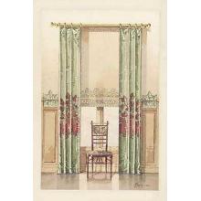 French Windows & Curtains Poster Print