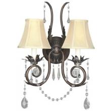 Berkeley Square Collection Wall Sconce Dual Light Fixture In Weathered Bronze Finish - 2 Bulbs