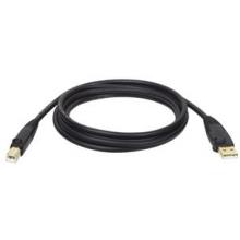 A-MALE TO B-MALE USB 2.0 GOLD CABLE (6 FT)