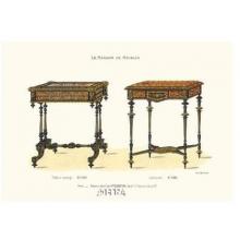 Antique Tables Poster Print