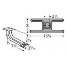 Cast Iron H Twin, Centered, 2.25 Inch Offset Burner 20902-73602