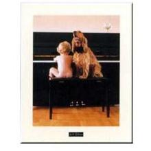 Baby And Spaniel Poster Print