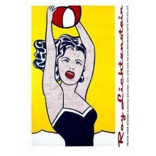 Girl With Ball Poster Print