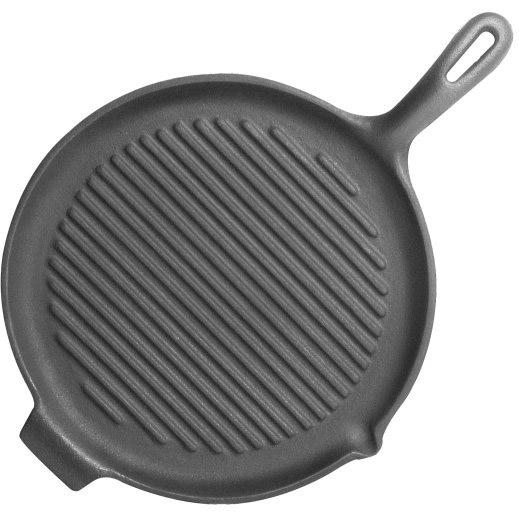 Universal Round Seasoned Cast Iron Grill Pan - PS184