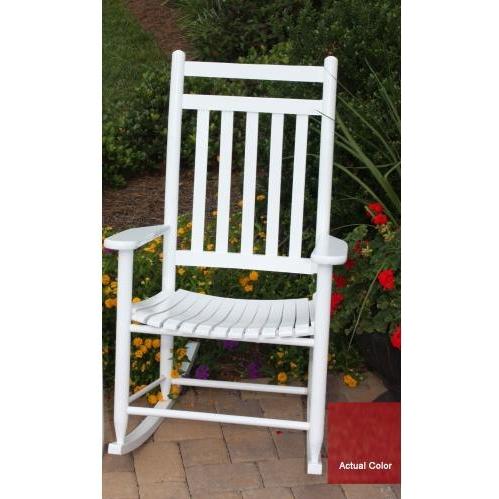 Dixie Seating Sienna Red Slat Outdoor Rocker by Dixie Seating