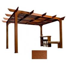 A&B Accessories 10 X 10 Cedar Pergola - Red
