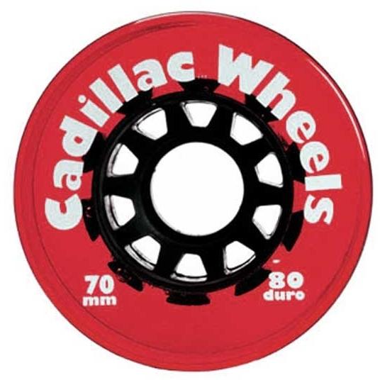 Cadillac Wheels, 70/80 Clear Red, Set Of 4