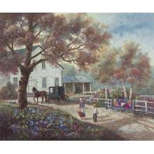 Amish Country Home Poster Print
