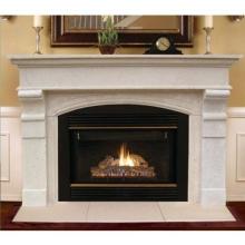 Cambridge Collection Gas Log Charleston Fireplace Mantle