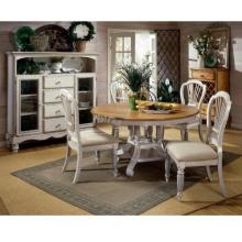 Hillsdale Wilshire 5-piece Round Dining Set - Pine/antique White