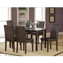 Hillsdale Verona 7-piece Rectangle Dining Set With Parsons Chairs - Cappuccino