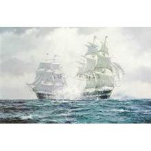 Action Between Uss Constitution A Poster Print