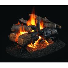 Charred American Oak Peterson Real Fyre Vented Log Set