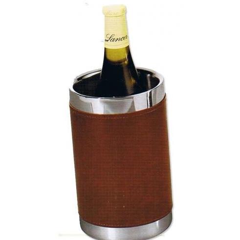 Oggi Faux Leather Double Wall Wine Cooler