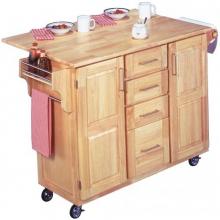 Home Styles Kitchen Center With Breakfast Bar - Natural