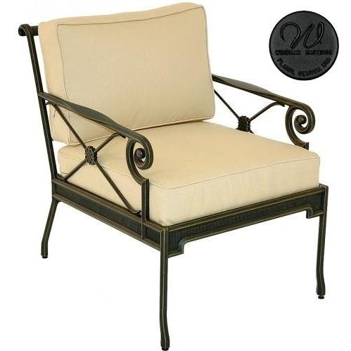 Windham Castings Catalina Deep Seating Club Chair Frame Only, Black