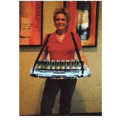 Neon Concepts Walkabout Clear Top Bar Tray (White Neon / Disposable Battery)