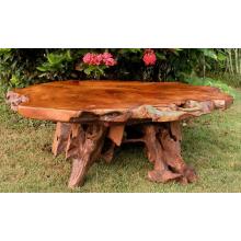 Groovy Stuff Teak Wood Stump Coffee Table