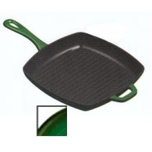 Lodge Enamel Cast Iron Emerald Grill Pan (gradated Green)