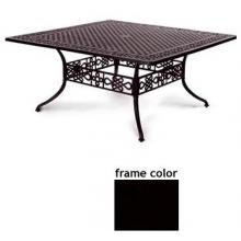 Meadow Decor Paragon 65 X 65 Cast Aluminum Square Table Black Finish