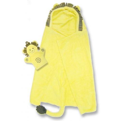Trend Lab Hooded Towel And Bath Mitt Set - Lion