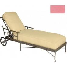 Windham Castings Provence Casual Back Chaise Lounge Cushion , Canvas Coral L