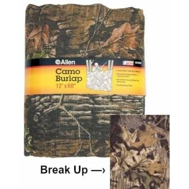 Allen Cases Blind Fabric, Camo Burlap Fabric, Mossy Oak Break-Up