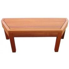 Western Red Cedar Gazebo Bench With Exterior Stain Finish For 41.5 X 35.5 Inch Hexagon Gazebo By Cedar Delite