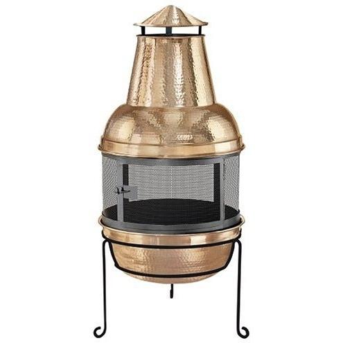 Kay Home Products Copper Chimenea Fireplace