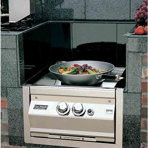 Fire Magic Natural Gas Power Burner W/ Cast Brass Burner & Porcelain Cast Iron Grid - Built In